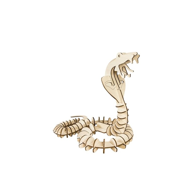 Pebaro 857/2L Wooden Construction Kit Cobra Laser Cut 3D Puzzle