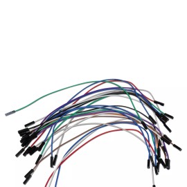 Brain Wire Single 1 Pin Dupont Connect Jumper Wire 20cm 24AWG Female to Female Line 10pcs