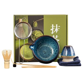 Japanese Matcha Set | Professional Whisk for Matcha | Japanese Tea Ceremony Utensils for Home Relaxation Morning Ritual Practice Wellness Seekers Meditation