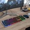 Gaming Keyboard and Mouse Combo, K1 RGB LED Backlit Keyboard