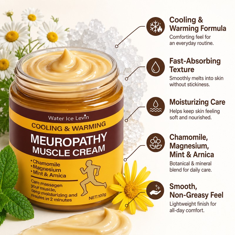 Cooling & Warming Muscle Cream for Daily Moisturizing – Chamomile