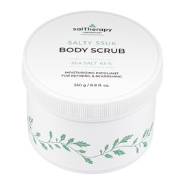[salTherapy] Sol Therapy Body Scrub, Skin Exfoliating, Moisturizing, Gently Deep Cleansing, Finest, Made in Korea, Sea Salt, Body Scrub (Soltisk, 8.8 oz (250 g)