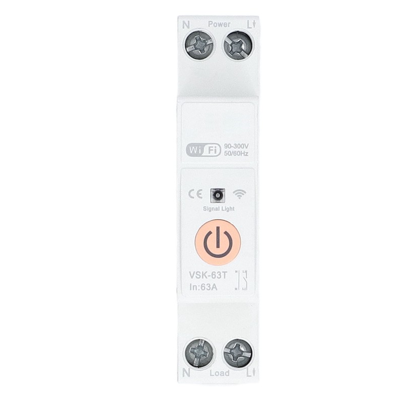 WiFi Switch Circuit Breaker 1P 63A Remote Voice Control Timing