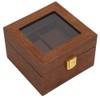 2 Slot Wooden Watch Storage Box, Watch Display Box Case
