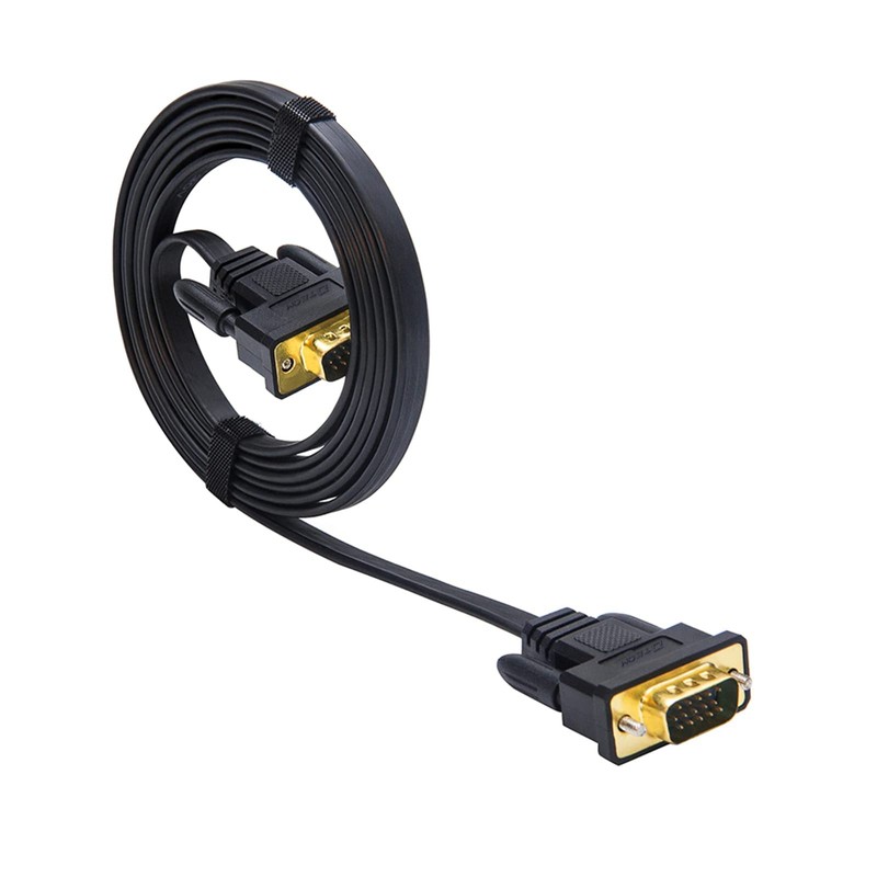 DTech Thin Computer Monitor VGA Cable 6ft Standard 15 Pin