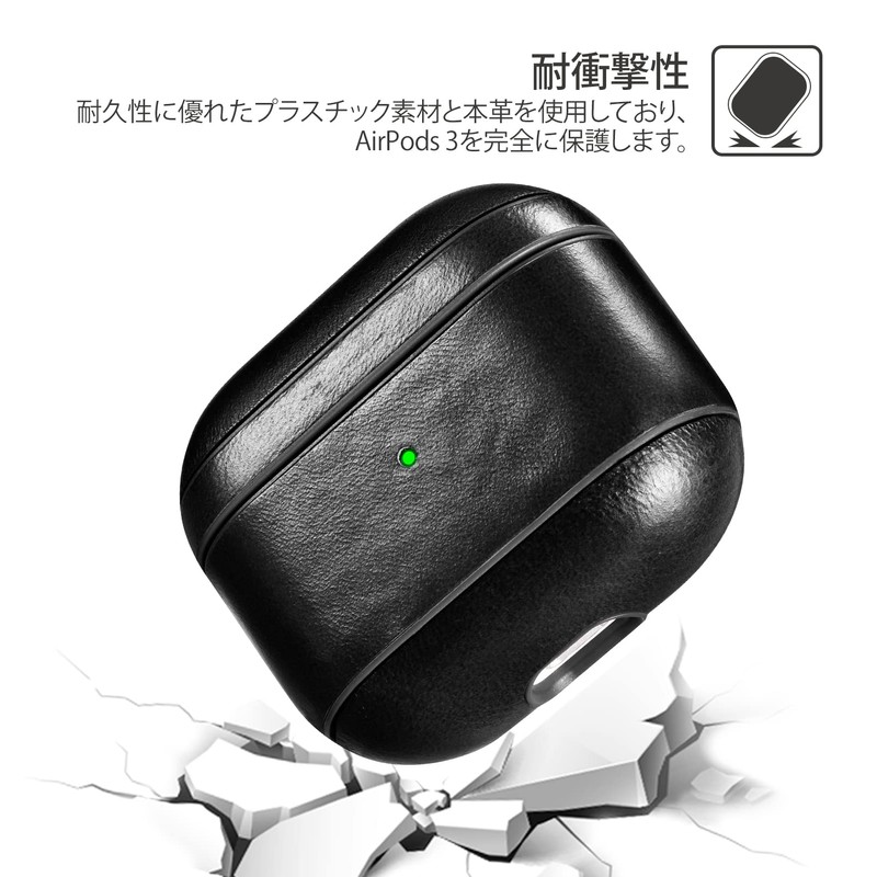 EUKUS for AirPods3 Case, 2021 for AirPods 3rd Generation, Leather