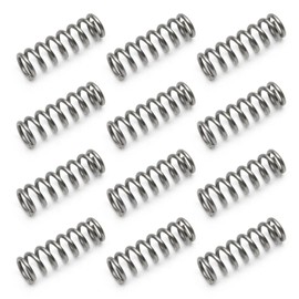 Cilky 20pcs Small Compressed Spring 304 Stainless Steel Pen Spring, Release Spring 10-30mm (0.39"-1.18") Length, Outer Diameter 4-6mm (0.16"-0.24") Small Springs Compression (Color : 20pcs, Size