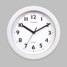 Champion - KC515 - Horloge Murale Bold9 - Diamètre 23cm - Blanc