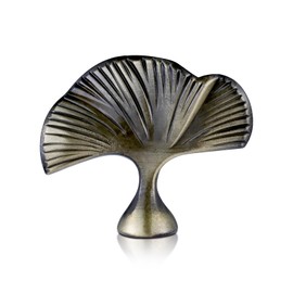 Vintage Lamp Finial Cap Knob,Leaf Shaped Metal Finial for Lamp Shade Top,Dual-Thread Lamp Top Screw,Fit Both 1/8 IP and 1/4-27 Thread