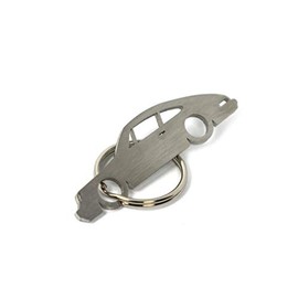 CarShape Stainless Steel Keyring Stuttgart-Zuffenhausen Sports Car 911 (1976) Car Shape