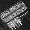 YFFSFDC Nail Parts, Rhinestones, Nail Art Parts, 3D, Large Capacity