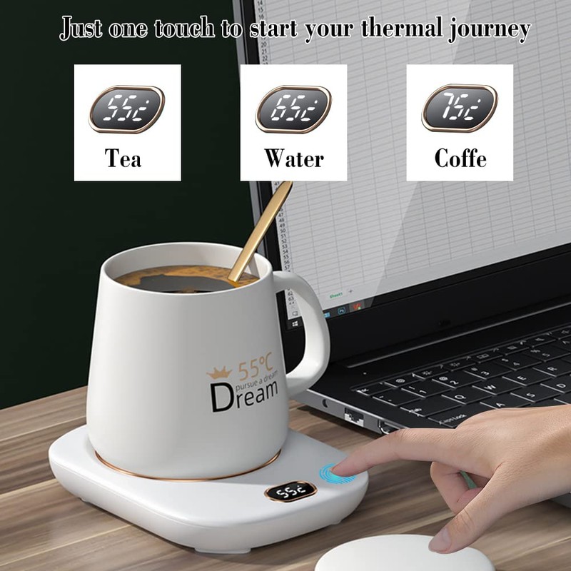 HASAIKA Cup Warmer, Home and Office Drink Warmer with 3