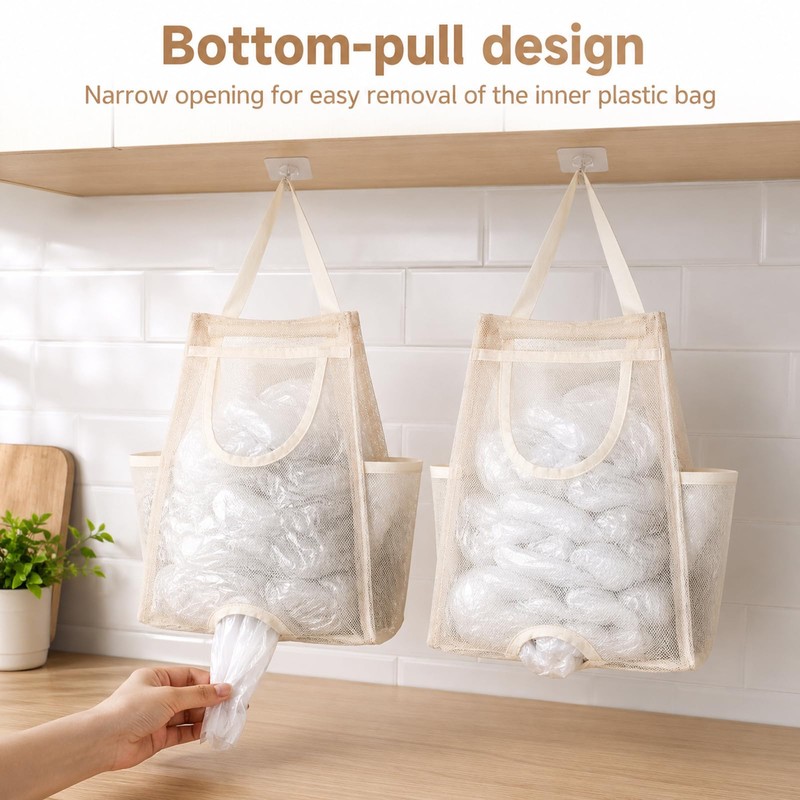 1 Pc Plastic Bag Holder, Trash Bag Holder Dispenser