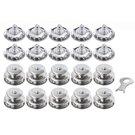 New Marine TENAX Pack of 10 Tops. Large + Fabric Screws + Key