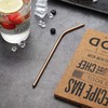 Homquen Pack of 18 Straws (Black/Copper/Gold/Multicoloured/Silver)
