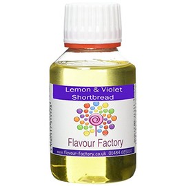 Flavour Factory Intense Food Flavouring, Lemon and Violet Shortbread, 100 ml