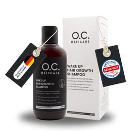 O.C. HAIRCARE Wake Up Hair Growth Shampoo - Stimulate Hair Growth & Reduce Hair Loss | Mild Sulphate Free Shampoo with Panthenol & Aloe Vera | Dissolves Residues at the Root & Nourishes the Scalp