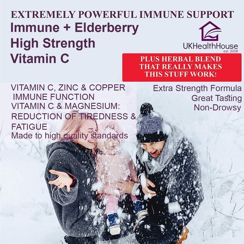 UKHealthHouse High Strength Vitamin C, Copper, Magnesium & Zinc with