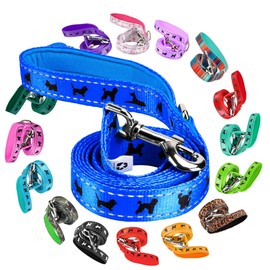 EcoBark Dog Leash - Soft & Reflective Comfort Leash with Padded Handle - Strong Durable Heavy Duty - Training and Pulling for Small, Medium or Large Dogs (Royal Blue)