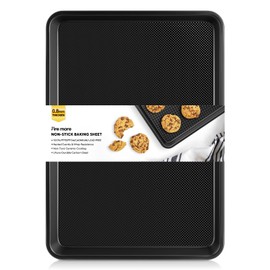 Cookie Sheets for Baking, Ceramic Baking Sheet Jelly Roll Pans Set, Thicker Carbon Steel Baking Sheets Non Stick, 15.3 x 11.3 Inch Baking Trays for Oven