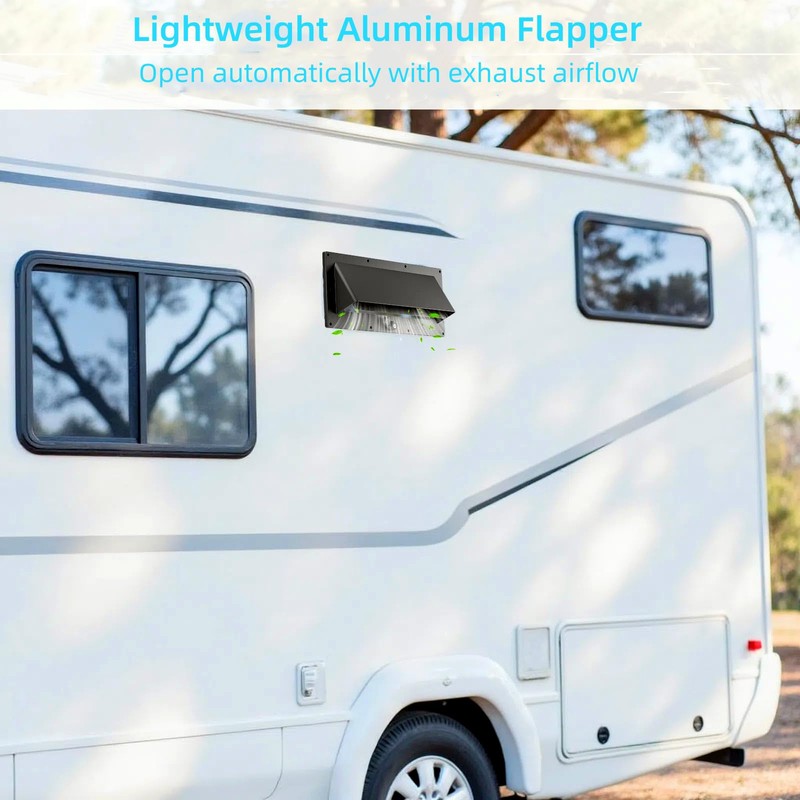 WanDwel Aluminum RV Exhaust Range Hood Vent Cover with Adjustable