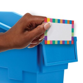 Really Good Stuff Universal Label Holder Refill Labels - 96 Card Labels