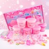 Set di 6 slime rosa per bambini, burro Slime, Cloud
