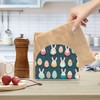 Napkin Holders,Standing Napkin Holder Easter Blue Rabbit for Kitchen Counter,