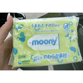 Moony Japanese Baby Wipes 80 Pcs Per Pack