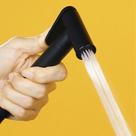VNFOCRQJH Toilet Spray Gun Faucet Cold Water Bidet Handheld Water Sprayer Hand Shower for Toilet Black with Hose Brass Bidet Shower for Toilet