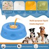Slow Feeder Dog Bowls for Liquid Treats, Ball-in Interactive Bone