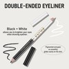 KYDA 12 Pcs Dual-Ended Eyeliner Pencil, White and Black Waterproof