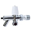 Wärmer System 8-10mm Angled Radiator Valve, Lockshield Angled Radiator Valve
