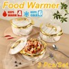 Marble Pattern Food Warmer Set, 3 Counts/set Stainless Steel Insulated