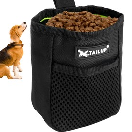 Svalor Dog Treat Pouch for Training,Treat Bags for Dog Training,600D Oxford Cloth Dog Treat Bags,Hands Free Treat Bags with Waist Belt Clip for Dog Training Walking and Travelling (Black)