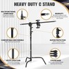 LOMTAP C Stand Light Stand Stainless Metal Photography Kit -