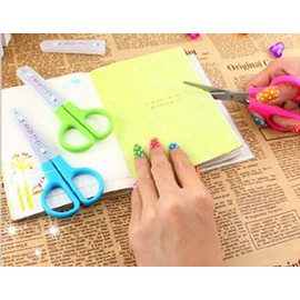 One Pair Kids Safe, 5" Blunt Tip Scissors with Cover