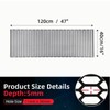 AggAuto 47"x16" ABS Plastic Universal Car Grill Mesh, Automotive Grille