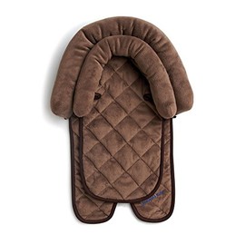 Sunshine Kids® Baby Infant 2 in 1 Soft Head Neck Support Cushion Pillow for Travel, Car Seat, Pushchair, Pram & Baby Carrier etc. (Brown)