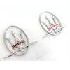 Unbranded CH/RED 2 SIDE EMBLEM LOGO REPLACEMENT FOR MASERATI LEFT