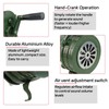 YuYBrightmi Base Mount Hand Crank Alarm Hand Crank Air Raid