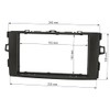 tomzz Audio 2455-049 Double DIN Radio Faceplate Compatible with Toyota