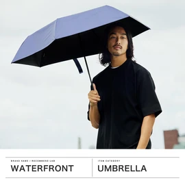 Waterfront LESS IS MORE ZENTENKOU Folding Umbrella, 21.7 inches (55 cm), S355-1127 Purple Ash, purple ash