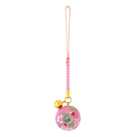 Zoon Flower Crepe Kaleidoscope, Japanese Pattern, Crepe, Rooted Bell Key Chain, cherry blossom