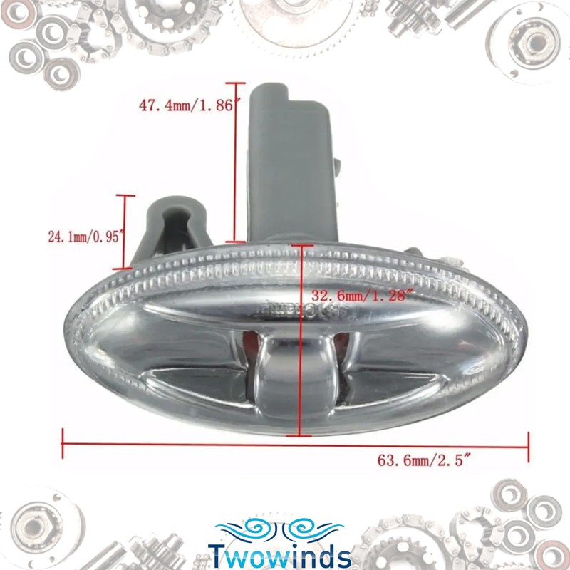Twowinds Side indicator, indicator light outside indicator left and right,