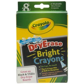 Bulk Buy: Crayola Crayola Dry Erase Washable Crayons 8/Pkg Brights (3-Pack)