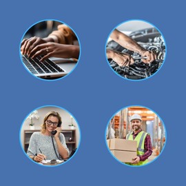 PackagingSuppliesByMail Occumitts Support Gloves - Nylon/Spandex Hand and Wrist, Fingerless - Small, MS-87381