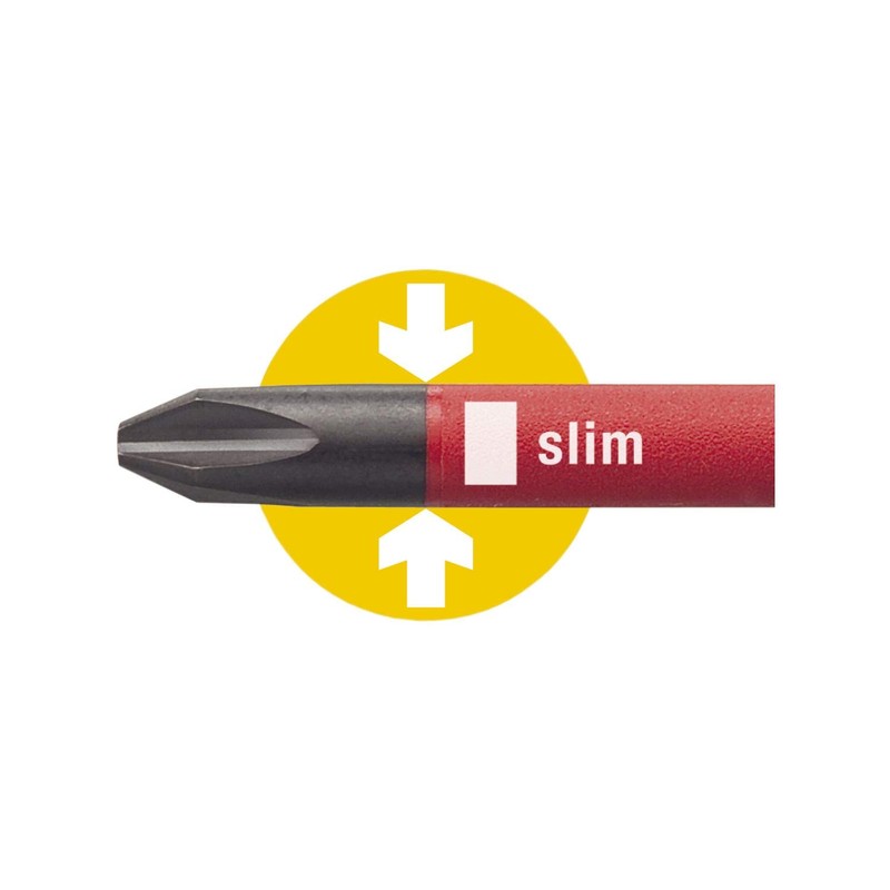 Wiha 3201 SoftFinish Electric slimFix 4,0 x 100 mm, Multi-colord,