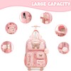 Meetbelify Kids Rolling Backpack with Wheels for Elementary Preschool Students