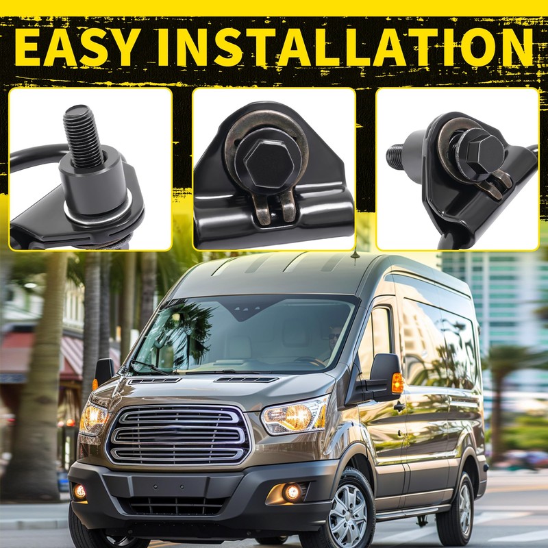 KUAFU 6Pcs Cargo D-Hooks Compatible with 2015-2024 Ford Transit-150 250